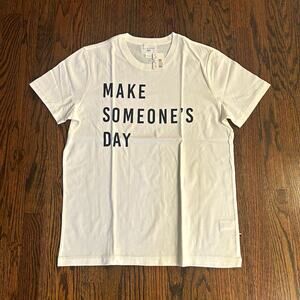 NWT Sol Angeles "Make Someone's Day" Graphic Tee White MEDIUM *SUN FADED*